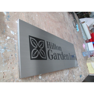 Plaques en aluminium de sérigraphie d&#39;affichage de mur de pièce d&#39;hôtel d&#39;hôtel de Hilton